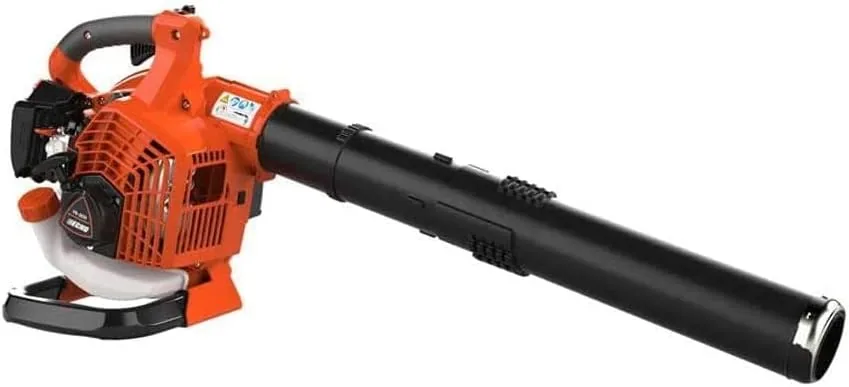 ECHO PB-2620 X Series gas handheld leaf blower in orange and black with a long black nozzle
