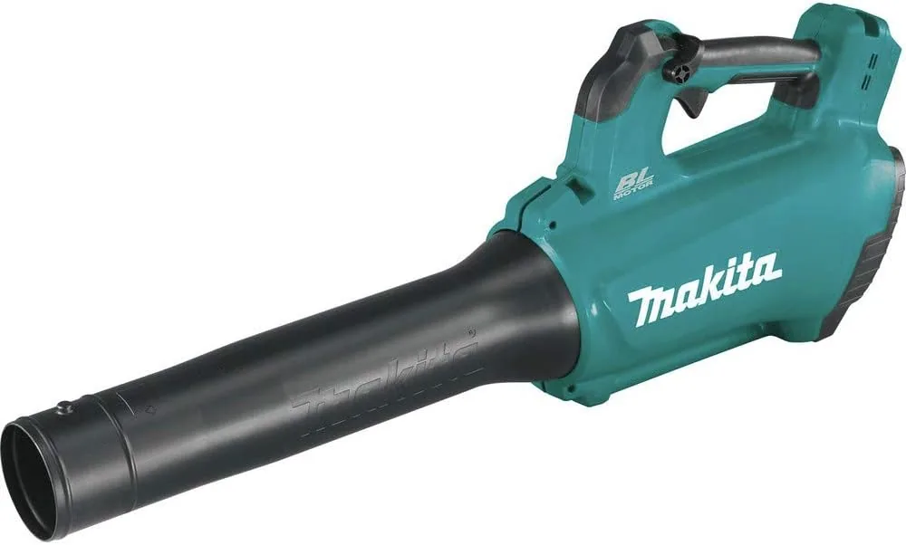 Makita XBU03Z 18V LXT teal brushless blower with black nozzle, tool only, no battery