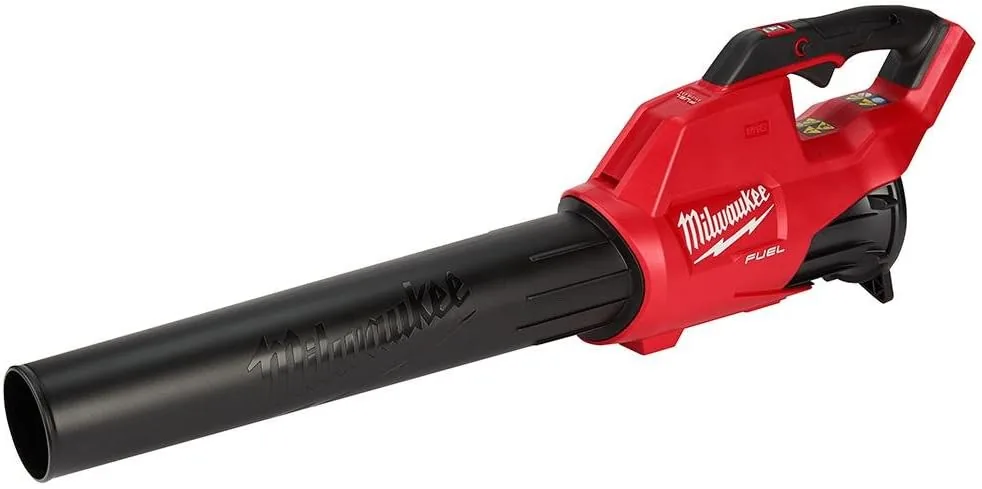 Milwaukee M18 FUEL 2724-20 leaf blower in red and black, shown as a bare tool